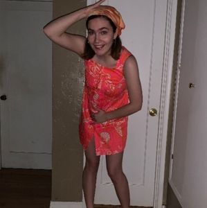 Vintage 60s Hawaiian babydoll dress